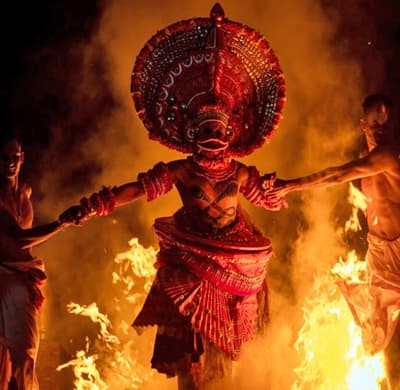 Traditional Theyyam Performance