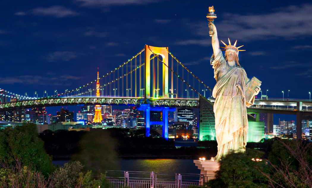 Rainbow Bridge and Odaiba