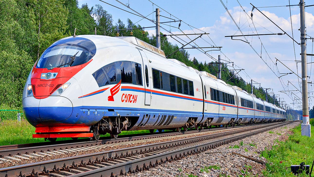 The Sapsan is a Fast Electric Bullet Train