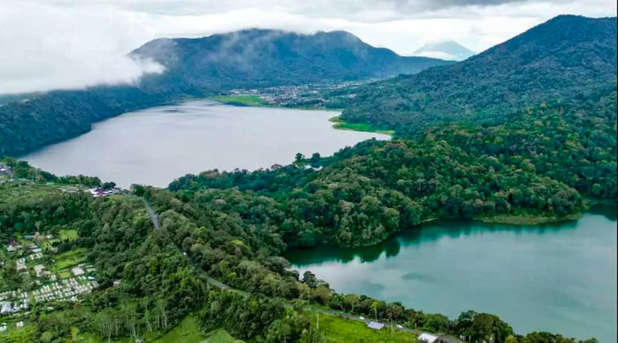 The Bedugul Twin Lakes